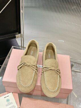 Authentic Miu Miu Suede Loafers